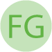 Solid green circle on a light background.