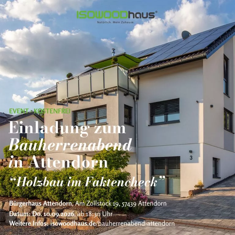 „Holzbau im Faktencheck“ – Bauherrenabend in Attendorn