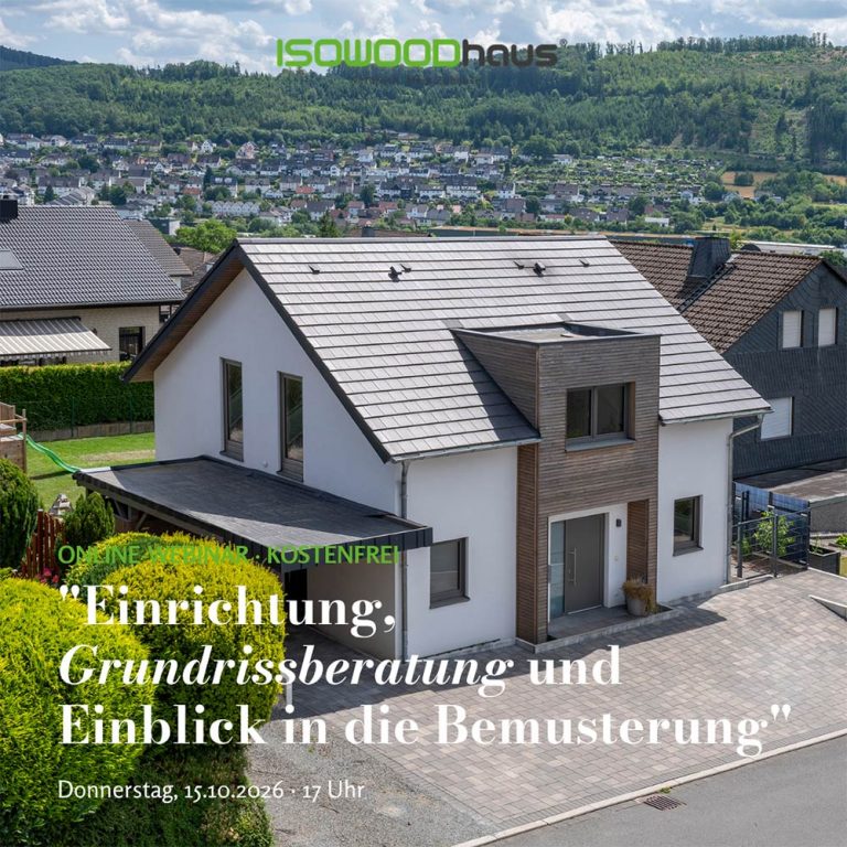 Webinar – “Einrichtung, Grundrissberatung und Einblick in die Bemusterung”