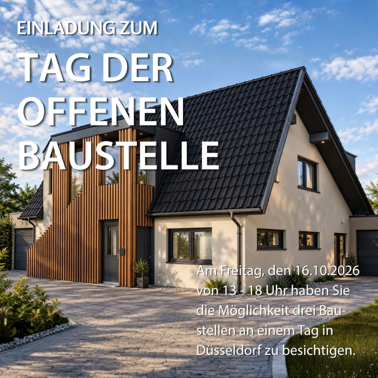 Besichtigen Sie 3 Baustellen an einem Ort, am Tag der offenen Baustelle in Düsseldorf